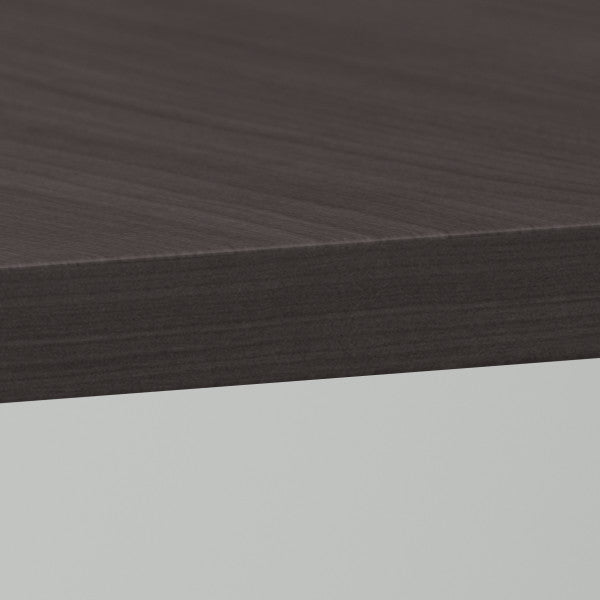 Shop Master Office Furniture 120W x 48D Boat Shaped Conference Table with Metal Base 07 99TBM120SGSVK  color storm gray