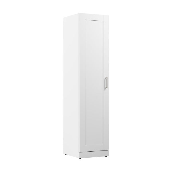 Shop Master Office Furniture Hampton Heights 17W Tall Narrow Storage Cabinet with Door and Shelves 02 HHS117WH-Z  color white