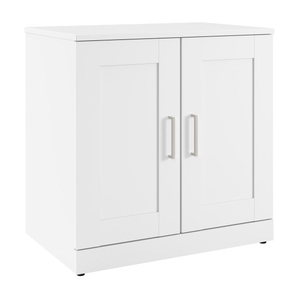 Shop Master Office Furniture Hampton Heights 30W Storage Cabinet with Doors 02 HHS130WH  color white