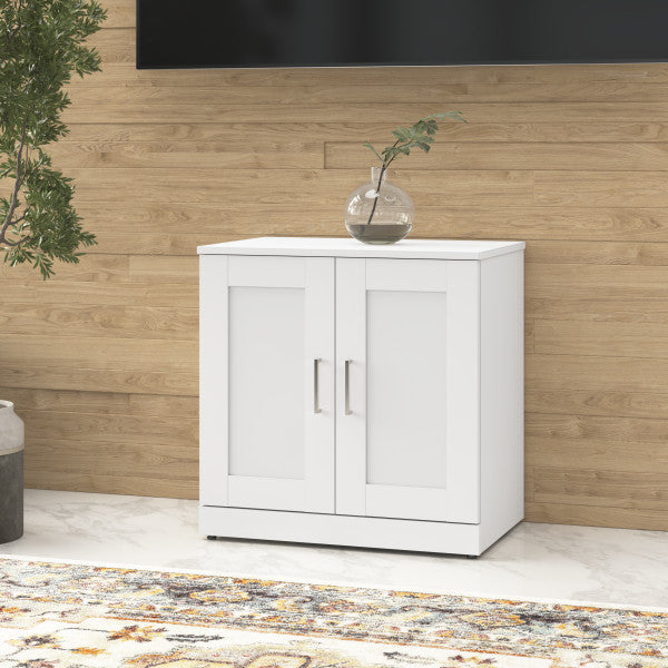 Shop Master Office Furniture Hampton Heights 30W Storage Cabinet with Doors 03 HHS130WH  color white