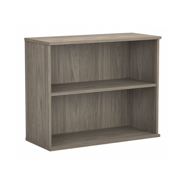 Shop Master Office Furniture Hybrid Small 2 Shelf Bookcase 02 HY3036MH-Z  color modern hickory