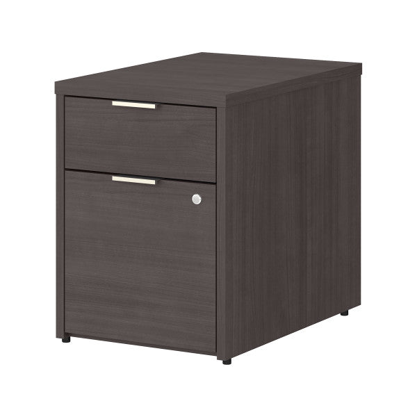 Shop Master Office Furniture Jamestown 2 Drawer File Cabinet - Assembled 02 JTF116SGSU  color storm gray