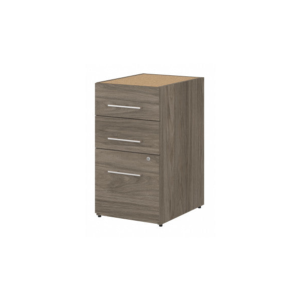 Shop Bush Furniture for you Office 500 16W 3 Drawer File Cabinet - Assembled 02 OFF116MHSU  color modern hickory
