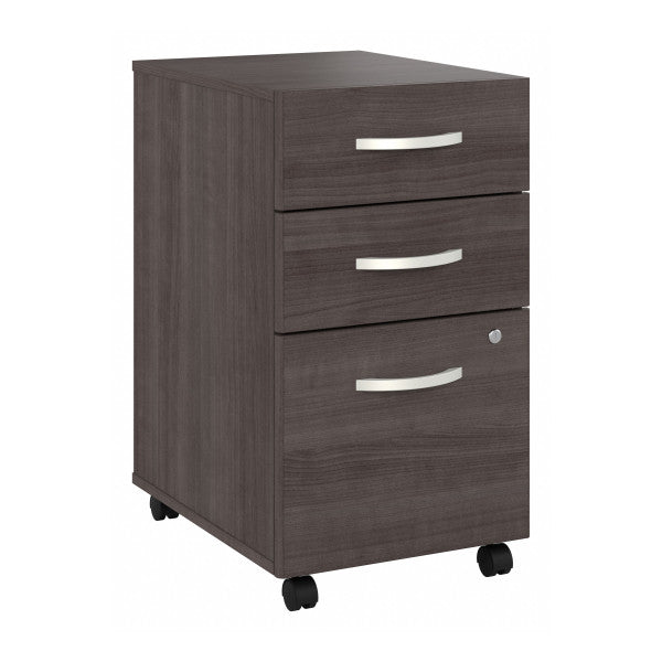 Shop Master Office Furniture Studio A 3 Drawer Mobile File Cabinet - Assembled 02 SDF216SGSU-Z  color storm gray