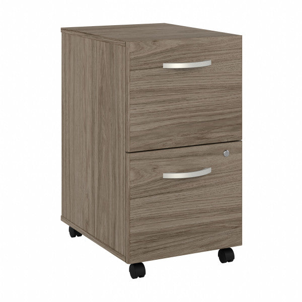 Shop Master Office Furniture Studio C 2 Drawer Mobile File Cabinet 02 SCF116MHSU  color modern hickory