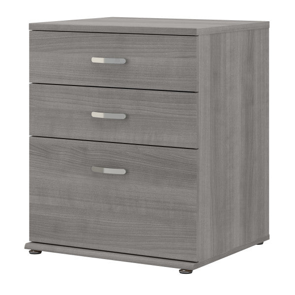 Shop Master Office Furniture Universal Floor Storage Cabinet with Drawers 02 UNS328PG  color platinum gray