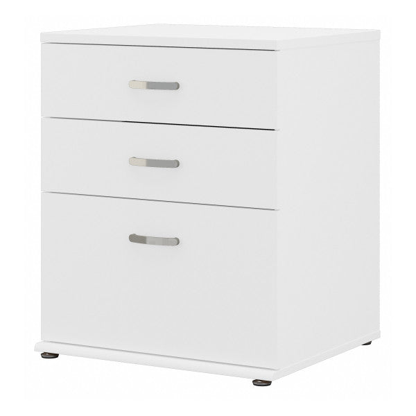 Shop Master Office Furniture Universal Floor Storage Cabinet with Drawers 02 UNS328WH  color white